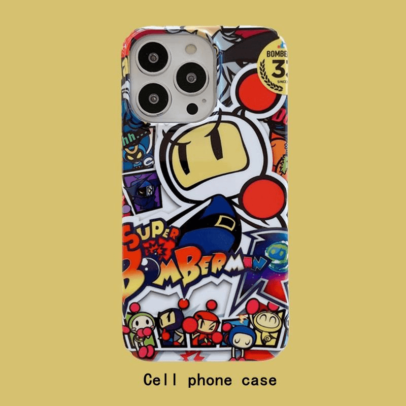 适用炸弹人iPhone12手机壳11苹果13ProMax菲林14Pro硬壳XSMAXXR