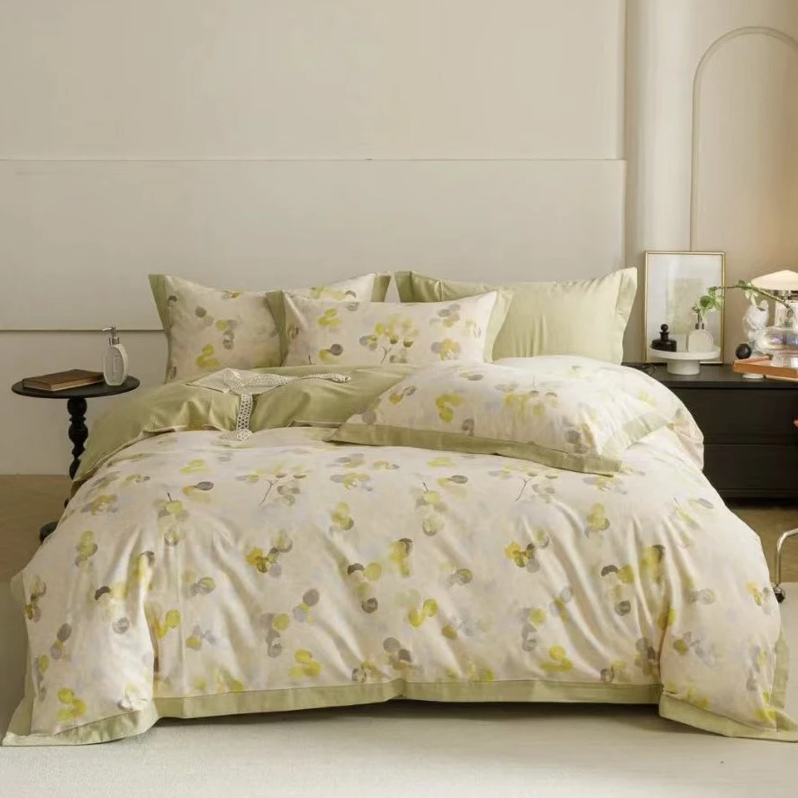 吴-线下款床上床单家纺加厚亲肤全棉四件套全棉床上床套四件套