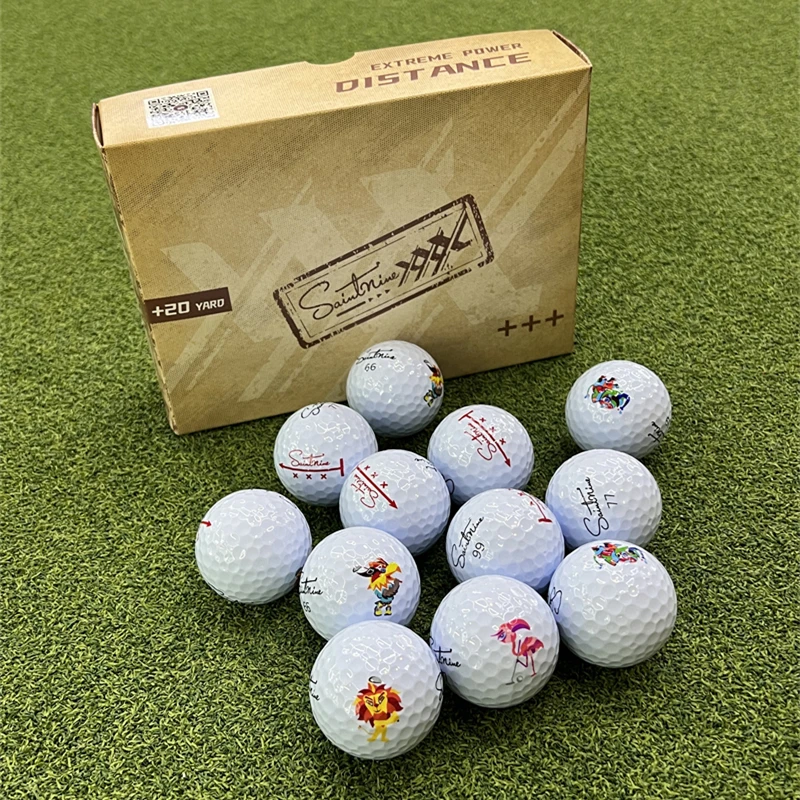 韩国Saintnine高尔夫三层球高尔夫球超标远距离球高尔夫球礼盒