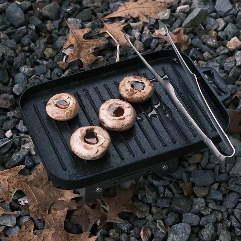 火枫轻山便携铸铝露营烤盘不粘mini烧烤煎盘BC户外徒步轻便烤肉盘
