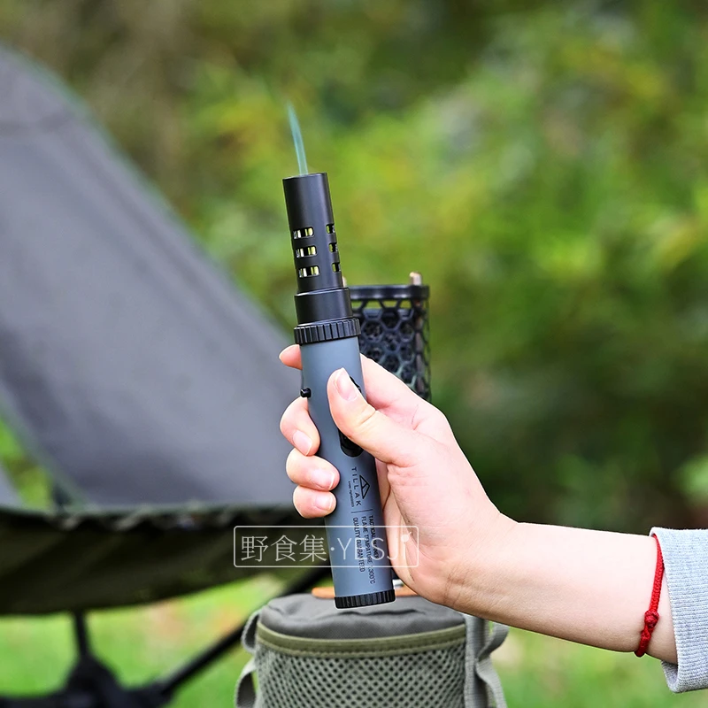 Tillak功能户外打火机野营点火器露营大功率点火器烧烤工具便携