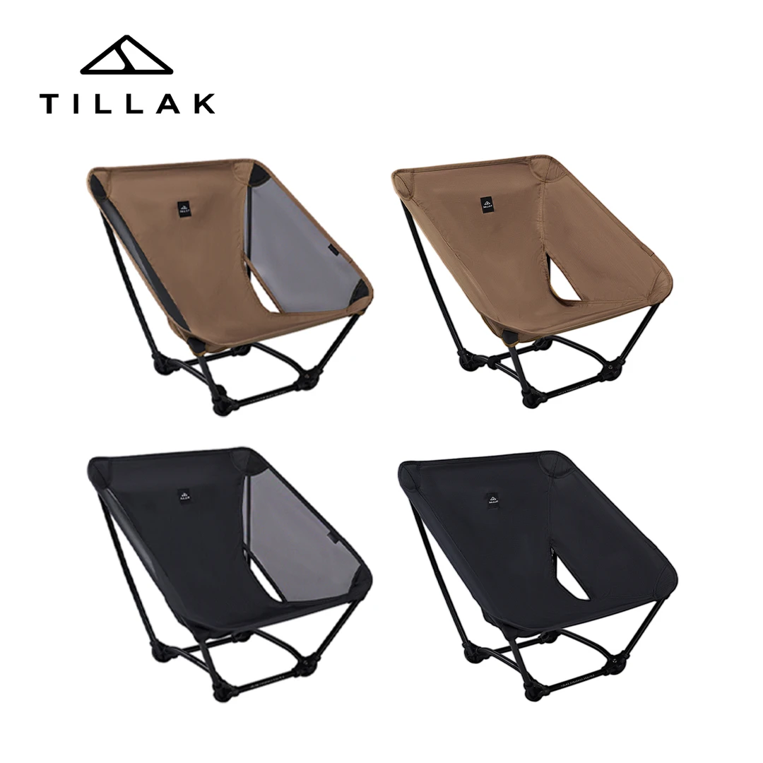 Tillak徒步登山露营月亮椅 SOLO轻量化地面椅超轻户外折叠四脚椅