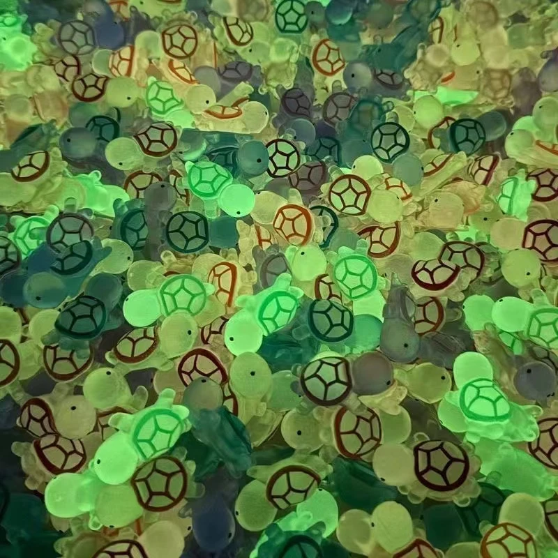 夜光迷你小乌龟园艺摆件浴缸装饰diy小摆件车载小动物