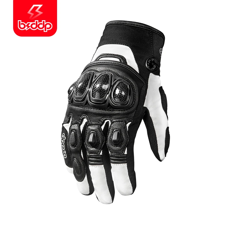 冬季防水手套摩托车真羊皮防风防摔机车摩旅防滑加厚骑行装备触屏