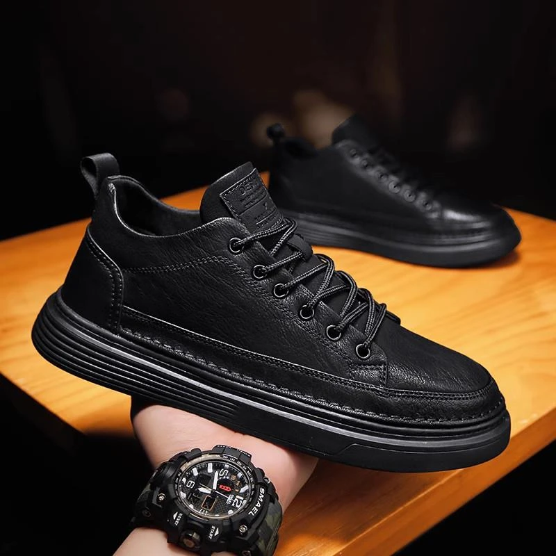 品牌男鞋新款夏季休闲皮鞋板鞋防水防滑板鞋潮鞋春季