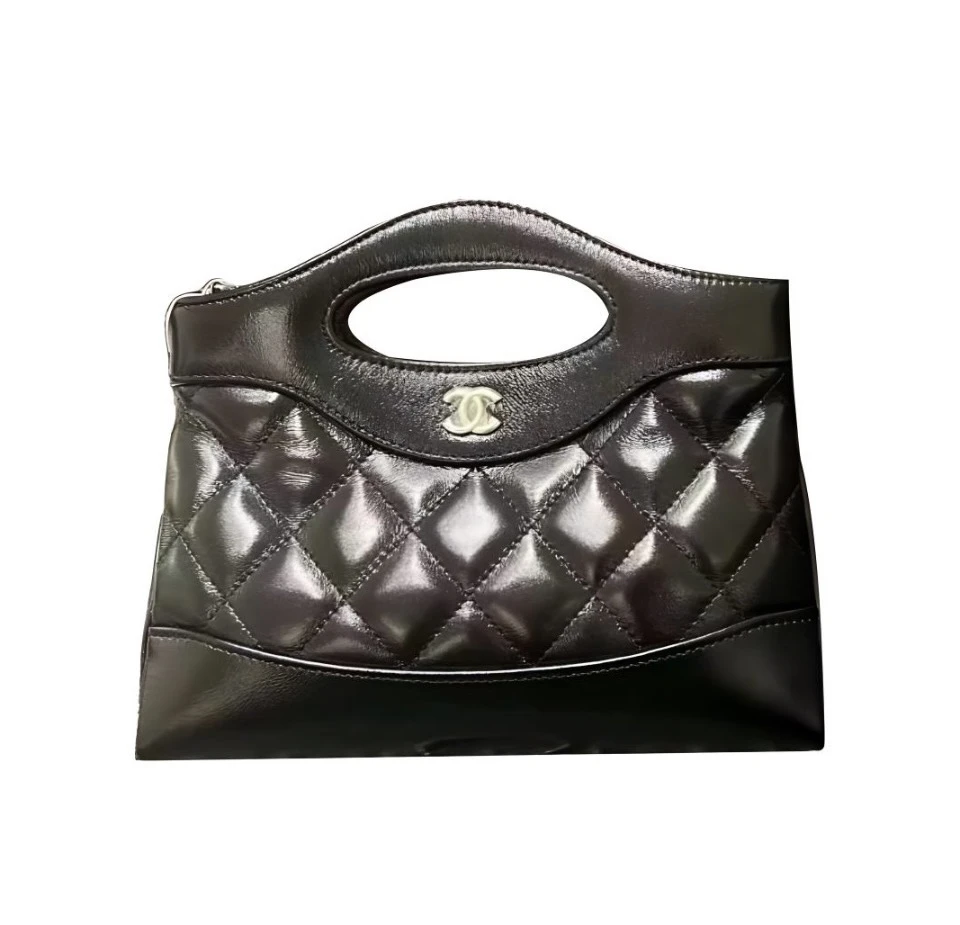 未使用 Chanel/香奈儿 黑金31bag nano油蜡皮面细腻亮眼