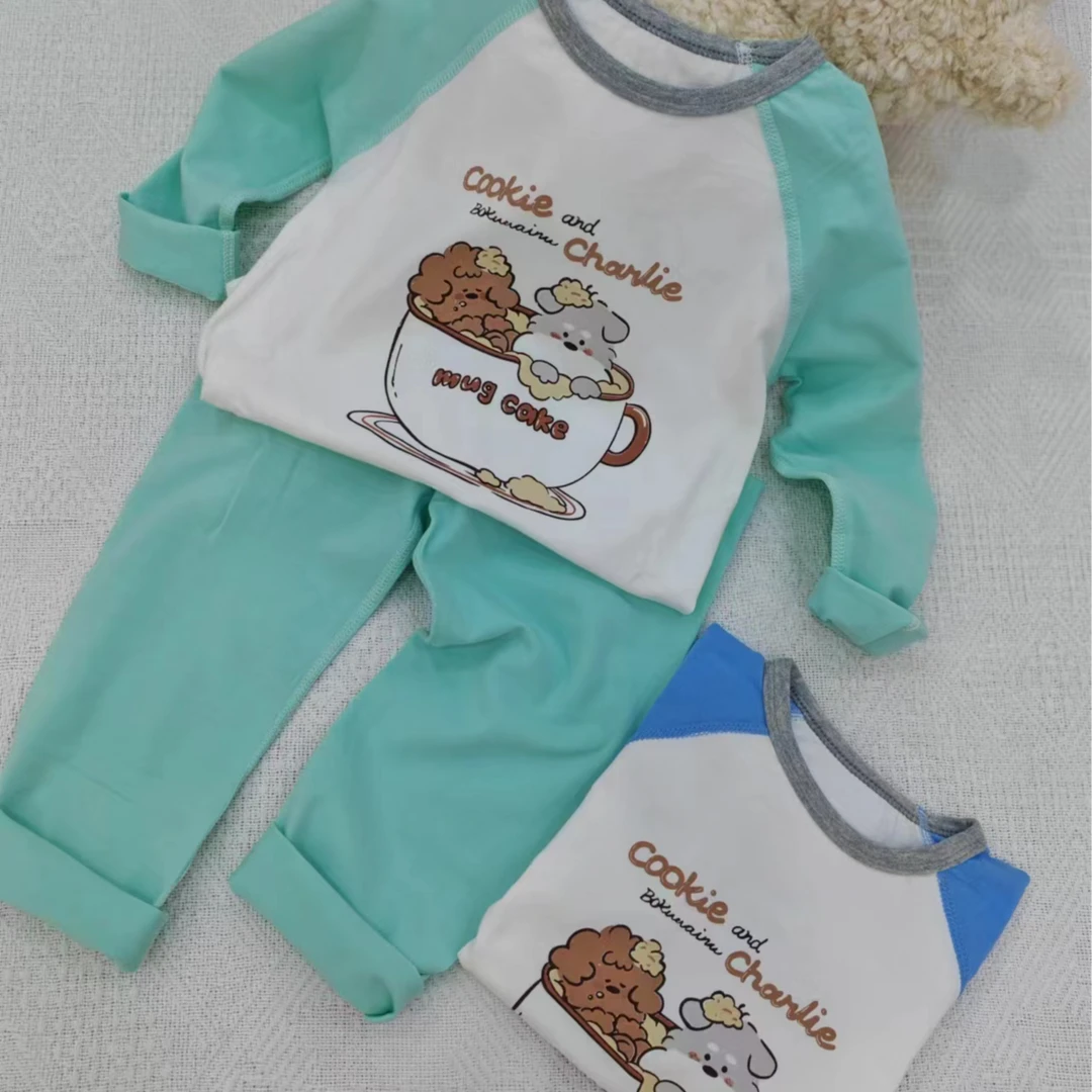 雷迪巴蒂卡通新款秋衣秋裤套装儿童