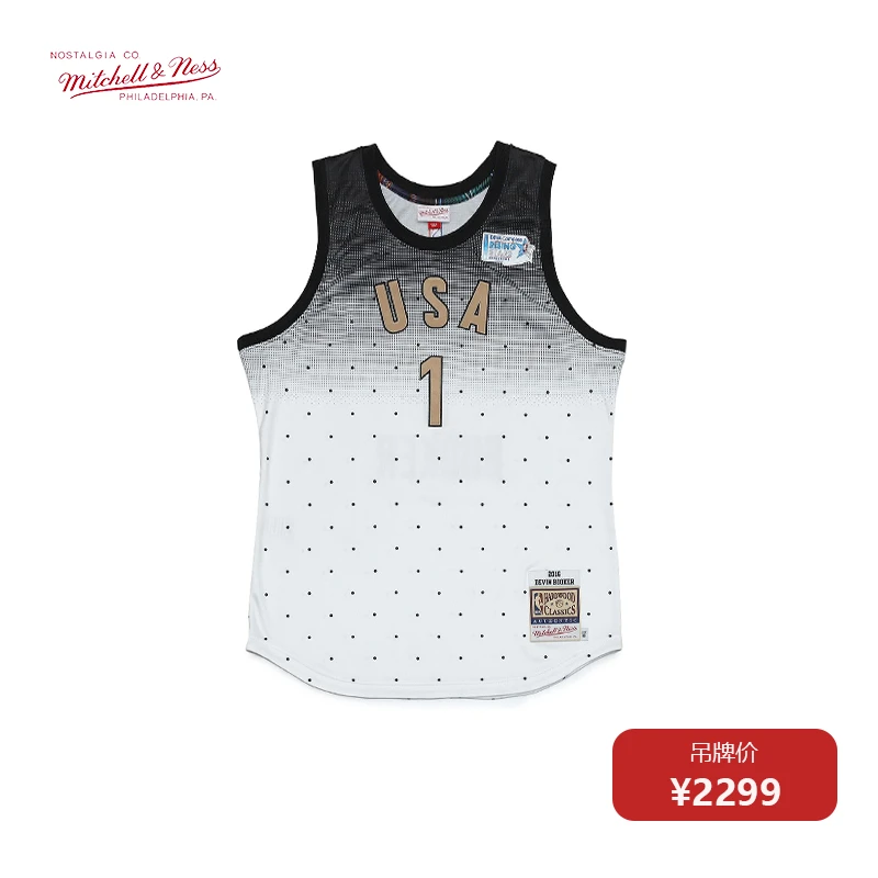 Mitchell&Ness MN-NBA布克2016全明星AU复古球衣运动篮球服背心A