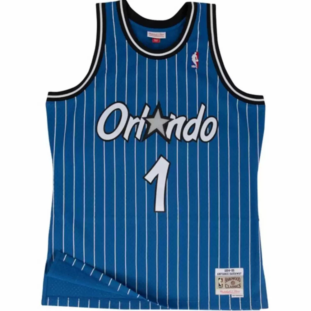 Mitchell&Ness-球迷版魔术蓝色客场男子复古球衣