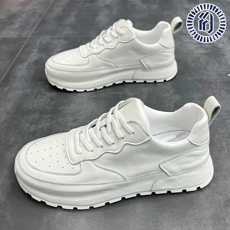 BOAU/柏奥透气鞋子男款百搭休闲男鞋厚底增高小白鞋子男款潮鞋男！