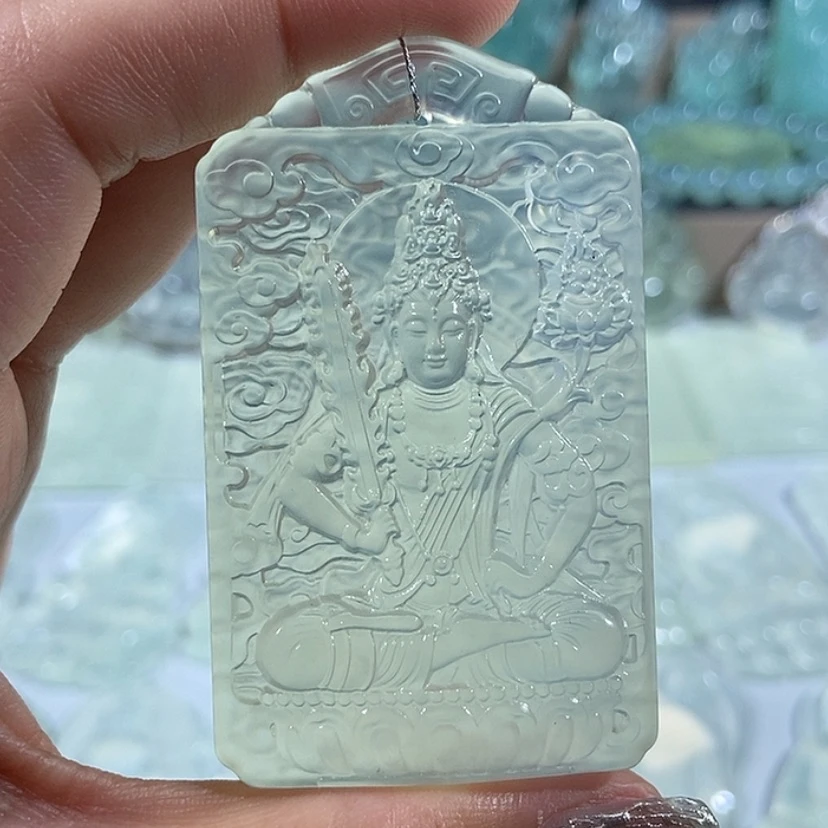 【闪购商品】定制岫玉吊坠未镶嵌不**态