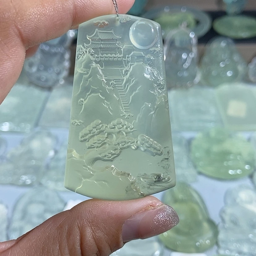 【闪购商品】定制岫玉吊坠未镶嵌