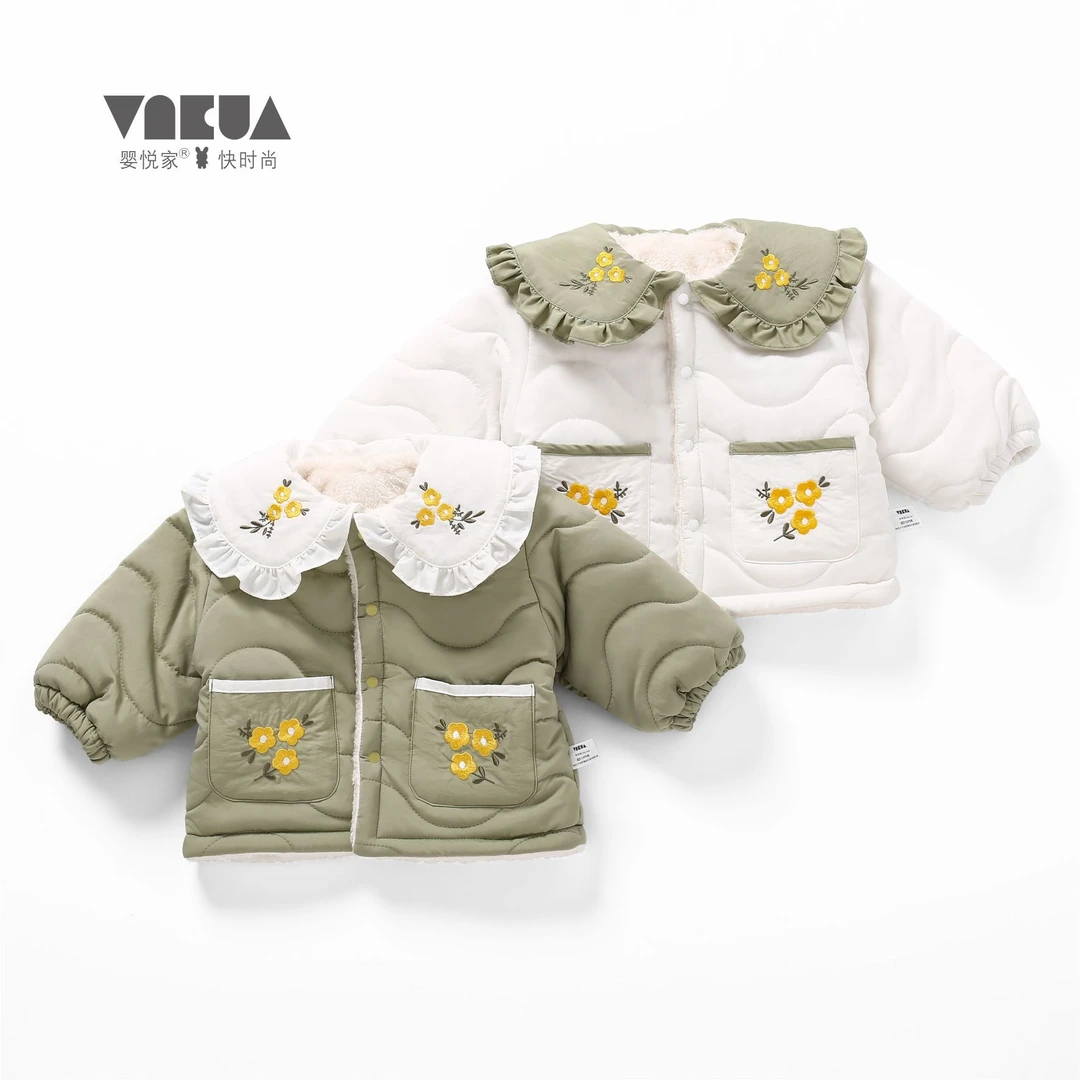 婴悦家冬季女宝宝85048江南美人开胸外套（2000克）