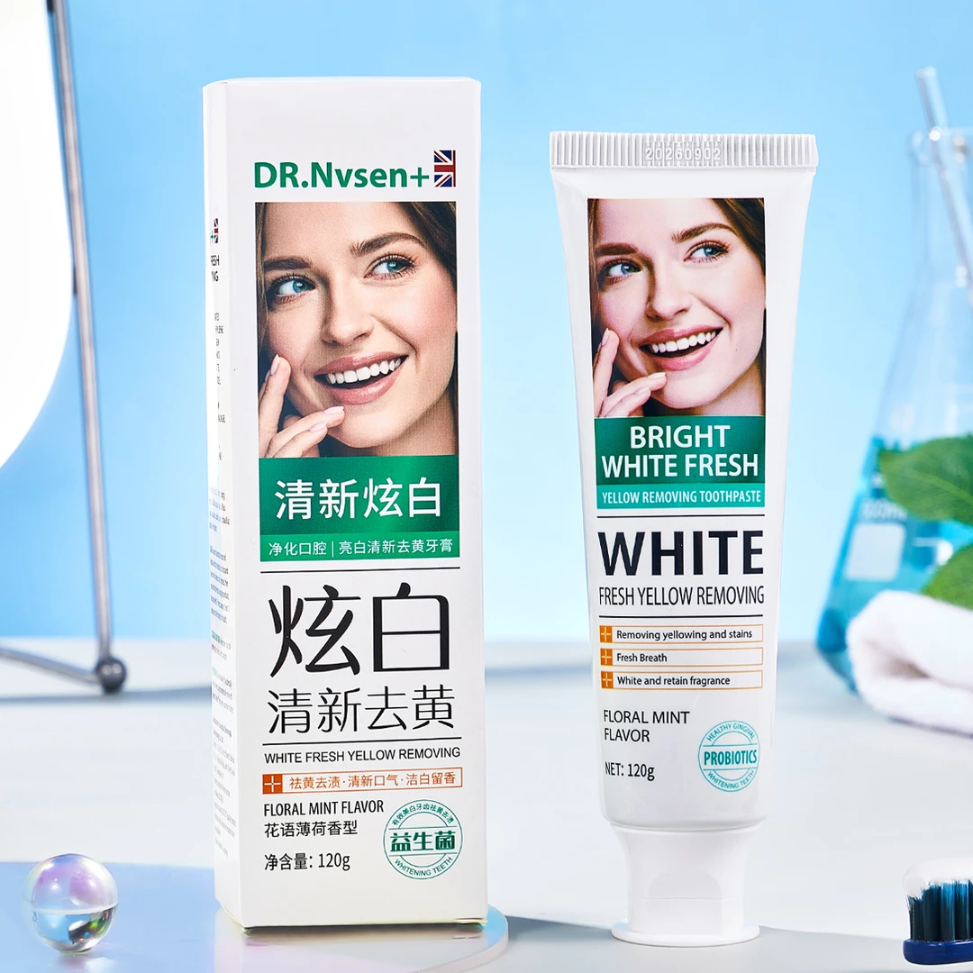 DR.Nvsen+炫白去黄牙膏【到手5支】