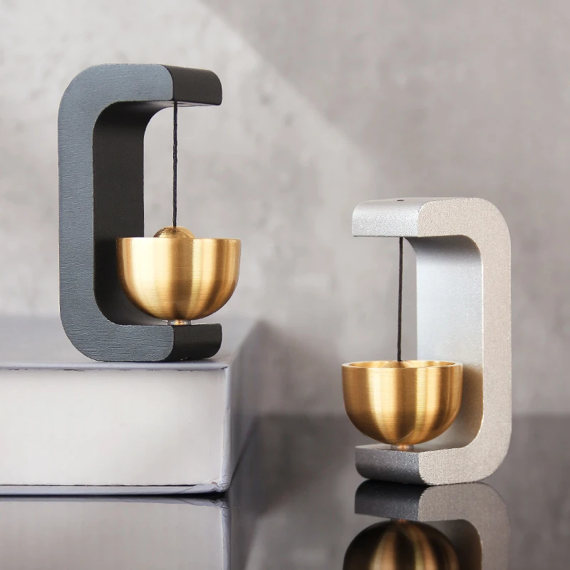 入户合金风铃治愈系多巴胺门铃铛吸门式撞铃店铺开门提醒进门挂饰