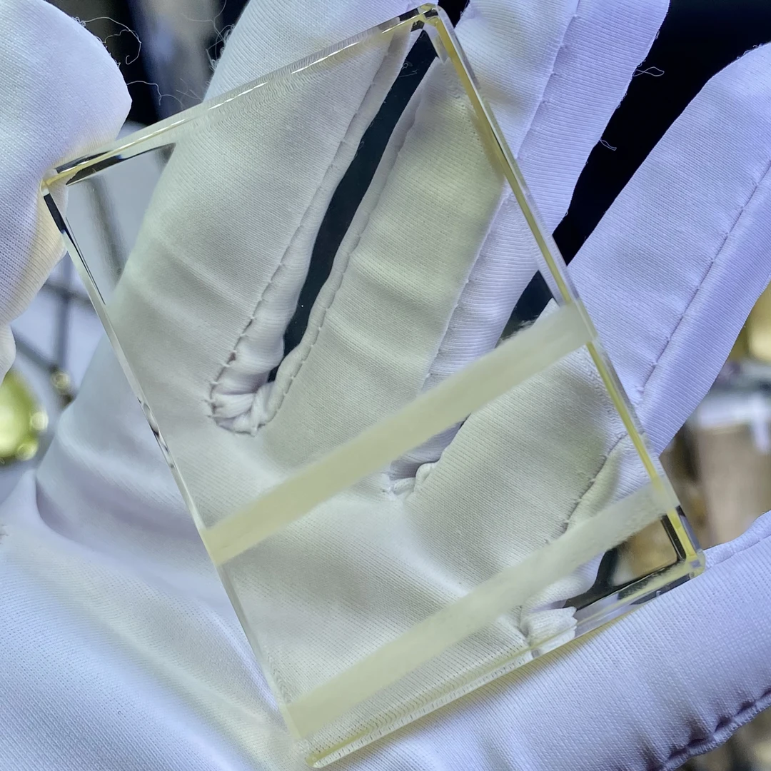 天然精品全净体黄水晶兔毛平安无事牌把件一物一图正品送证书送绳