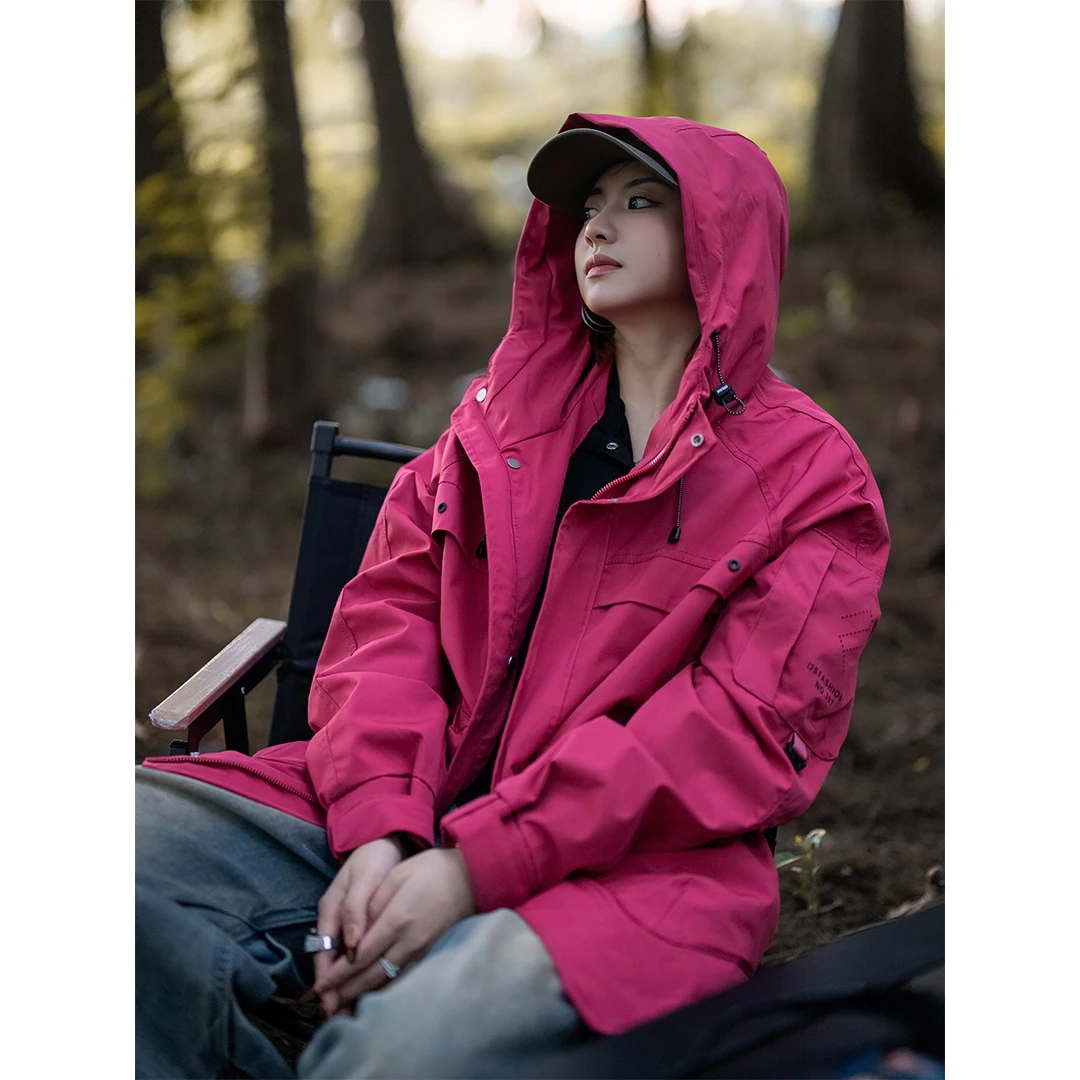 【毛毛专属】棉服！情侣五防户外骑行山系连帽多口袋冲锋衣外套