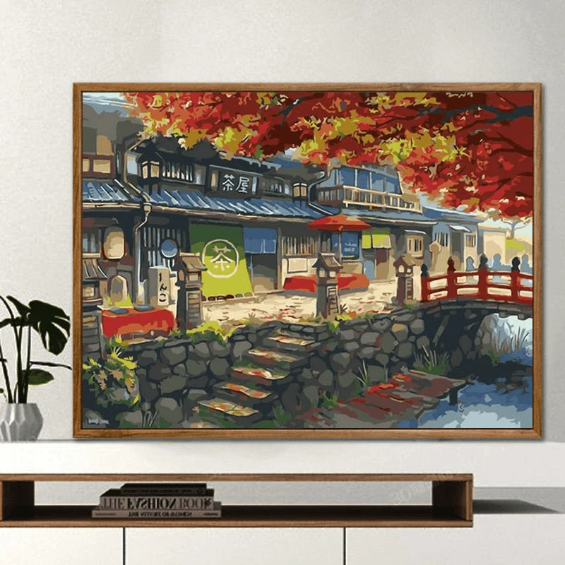 横版经典系列 diy数字油画填充手绘手绘治愈减压油彩家居装饰画