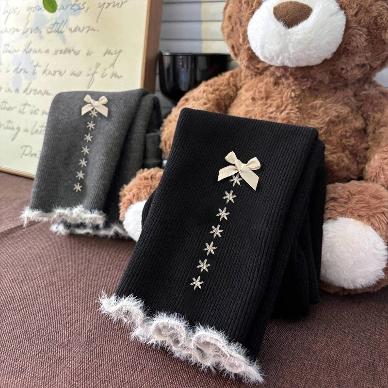 女童秋冬加绒打底裤百搭儿童洋气外穿加厚一体绒长裤子女宝保暖裤