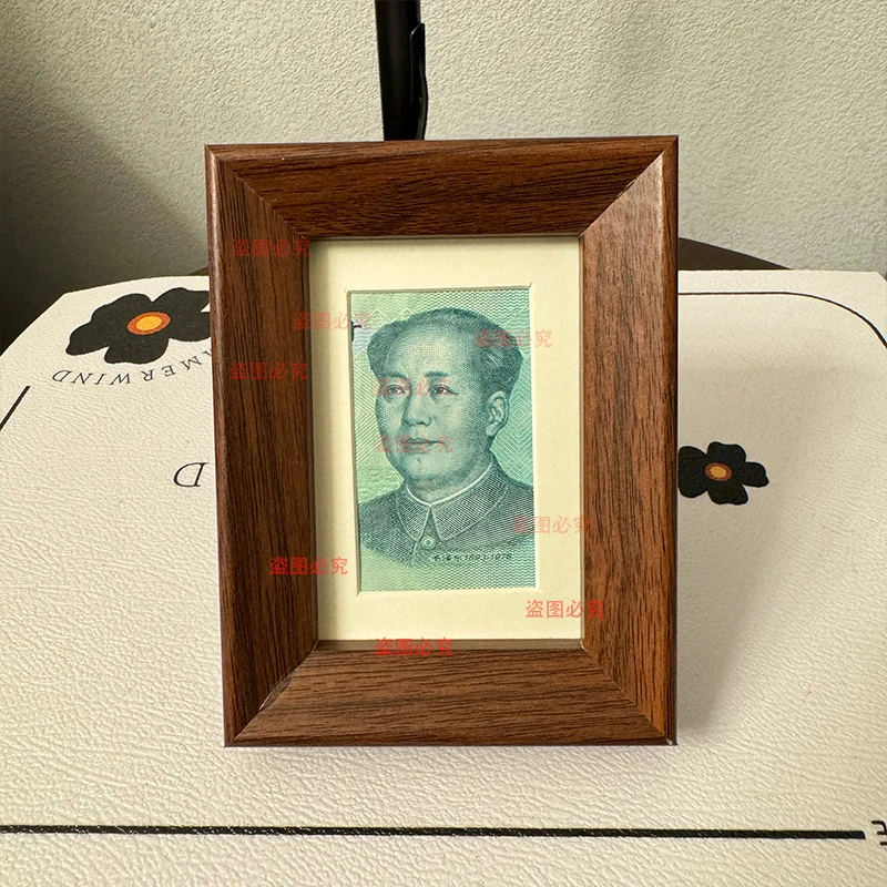 增运多金相框存放纸币摆台画框钱币展示百元装框人像收藏装饰摆件