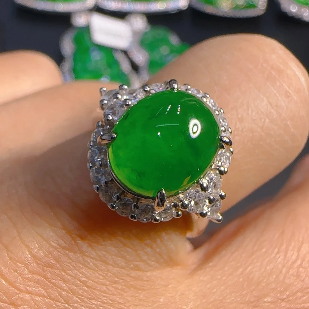 翡翠吊坠(不含链)银S925镶嵌