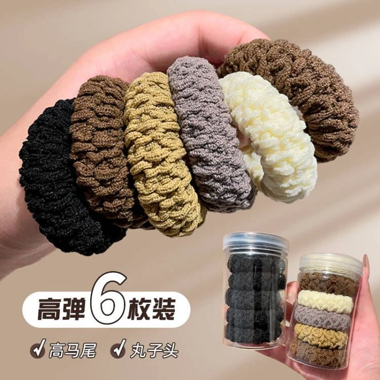 发绳发饰2023年新款高端高弹力耐用马尾头绳头饰女扎头发发圈学生