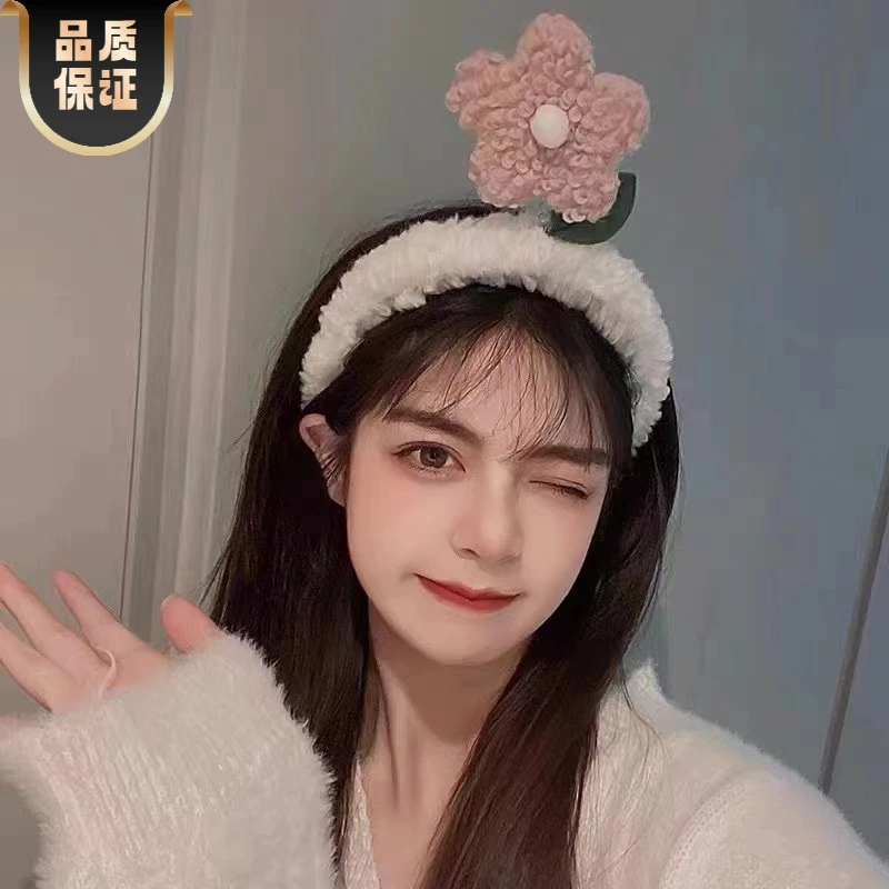 百搭花花头饰夏天小花女洗脸化妆洗漱发箍儿童花朵头箍发箍WL