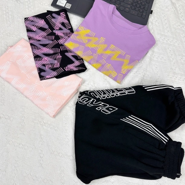 儿童T恤宝宝小童中童运动时尚休闲百搭夏季印花韩版圆领潮流宽松