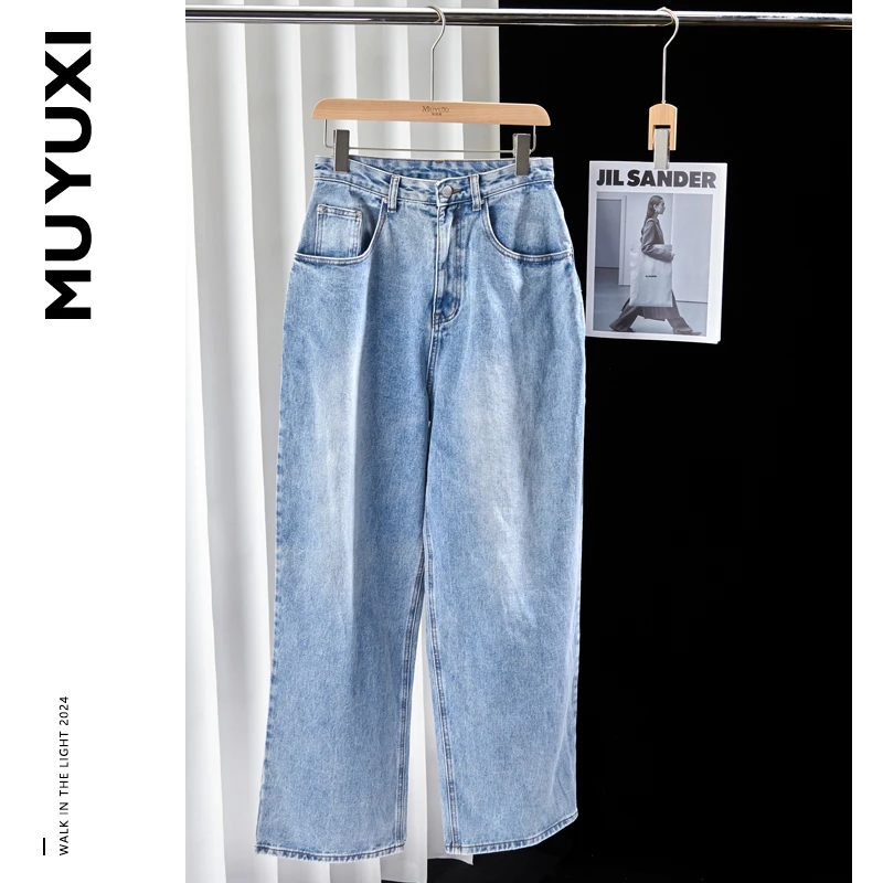MUYUXI  2024夏季新款直筒宽松牛仔裤 RQ789