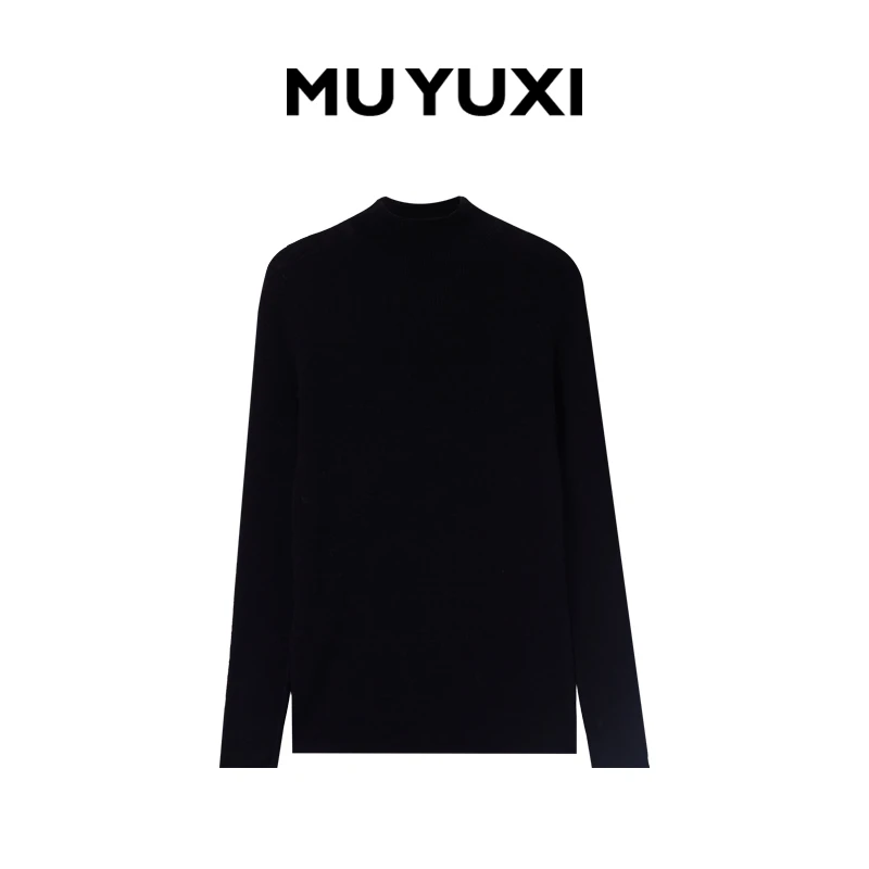 MU YUXI 2024冬季新款时尚气质基础长袖女装上衣 HK084-1