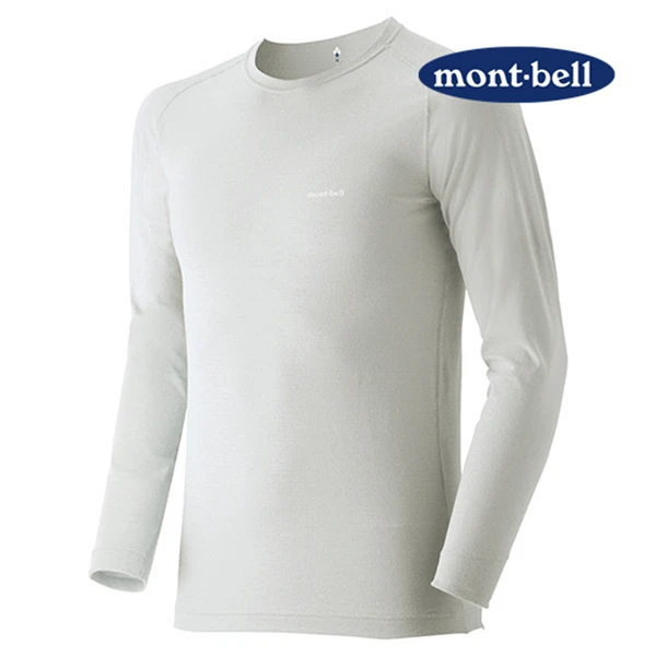 mont-bell蒙贝欧Geoline薄款男速干户外保暖圆领秋冬内衣1107732