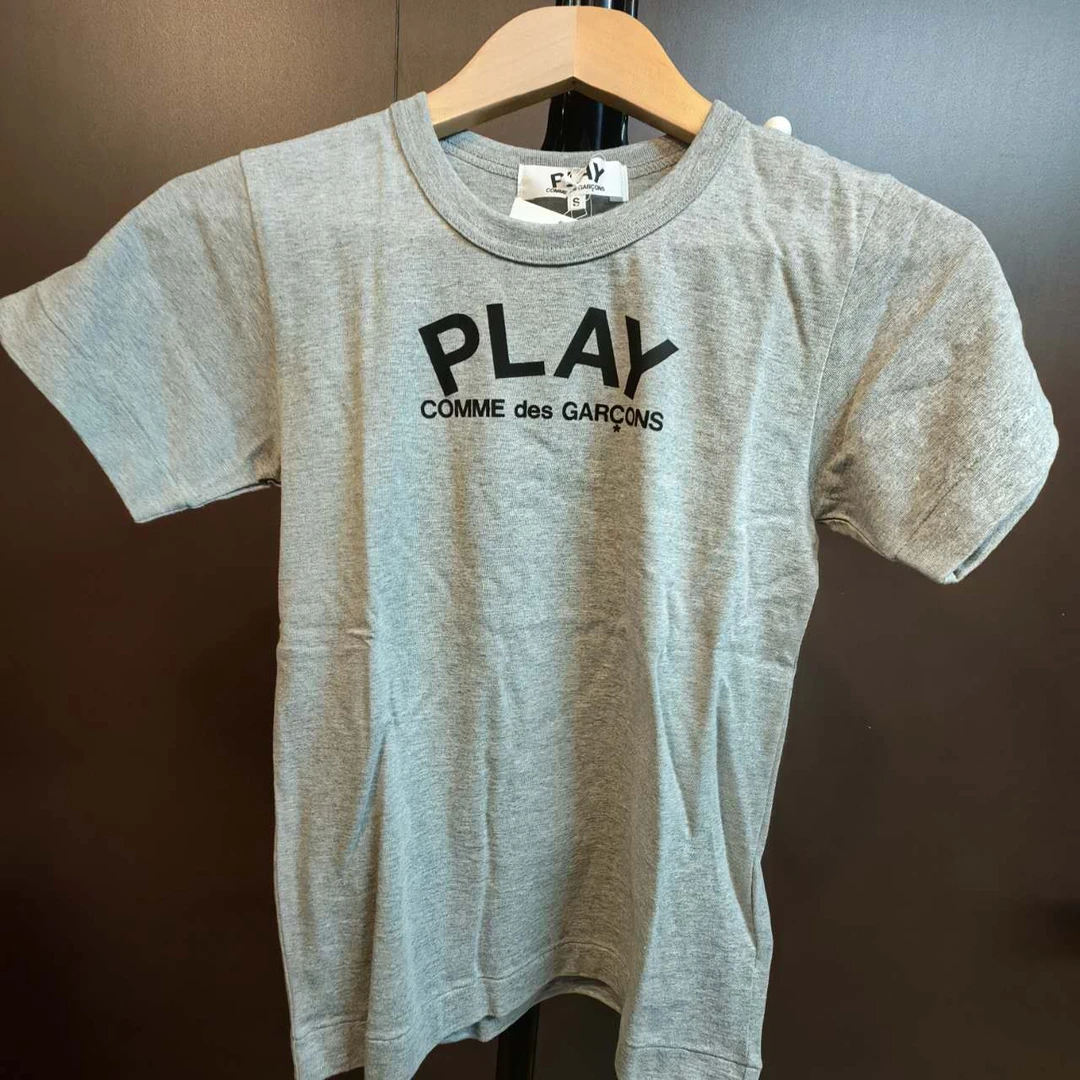 PLAY COMME des GARCONS/川久保玲男款纯棉前字母后黑心短袖T恤