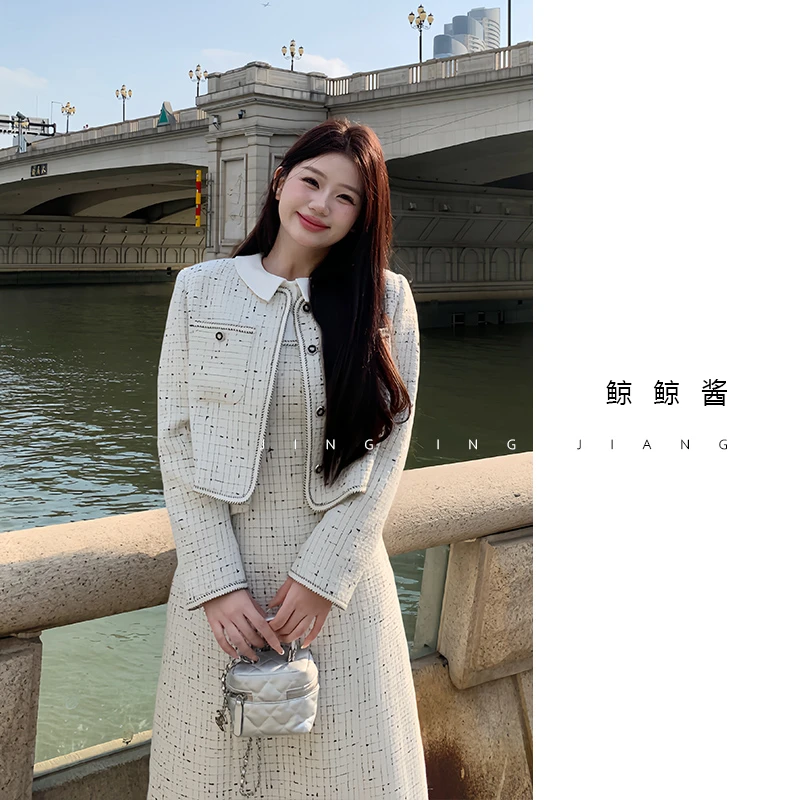 ZOZ鲸鲸酱 【巴黎诗集外套】秋冬季百搭气质小香风长袖短外套