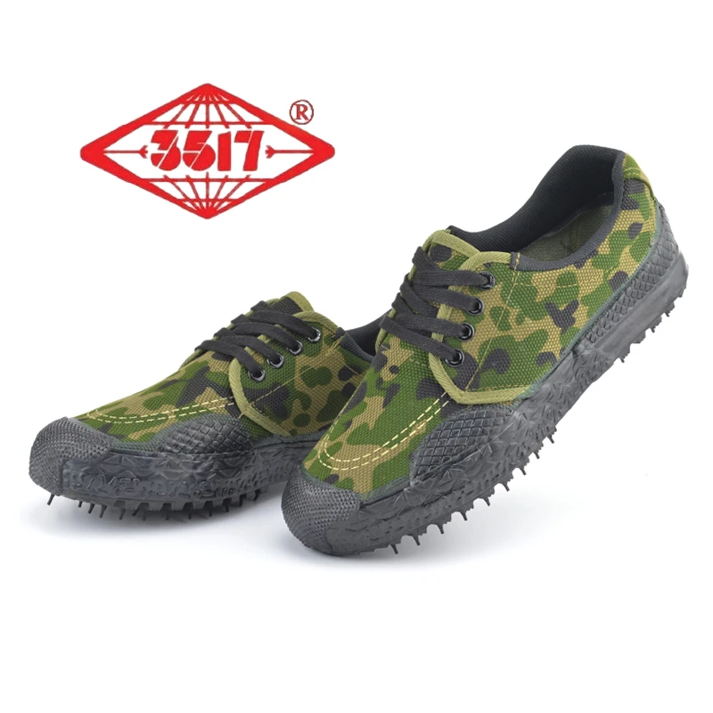 正品3517解放鞋男户外耐磨劳保工地工作鞋橡胶防滑透气帆布黄球鞋