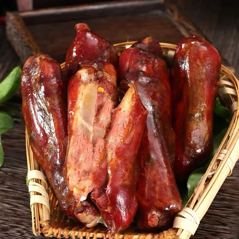 四川峨眉山特产 纯手工正宗川味烟熏农家麻辣腊排骨香肠