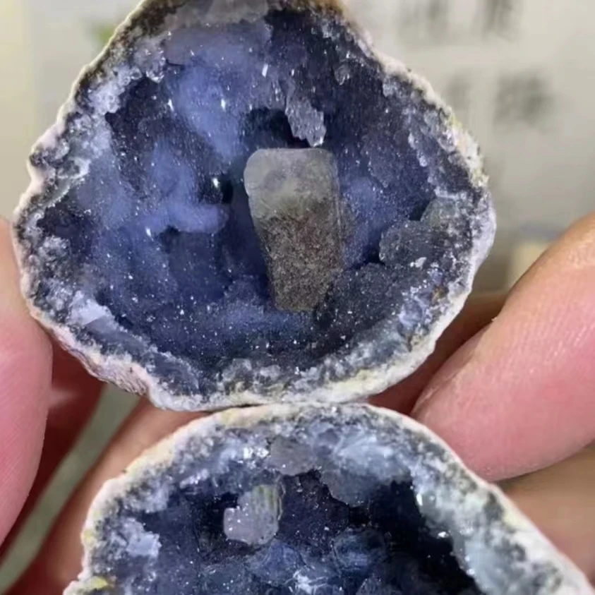 摩西哥晶洞居家摆件【敲开不退，直播挑选】