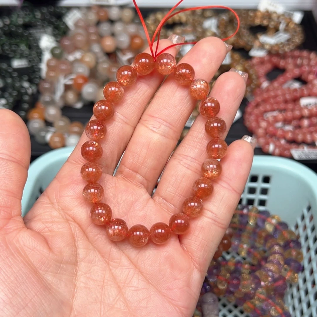 【闪购商品】日光石手链未镶嵌小***绿18.6克