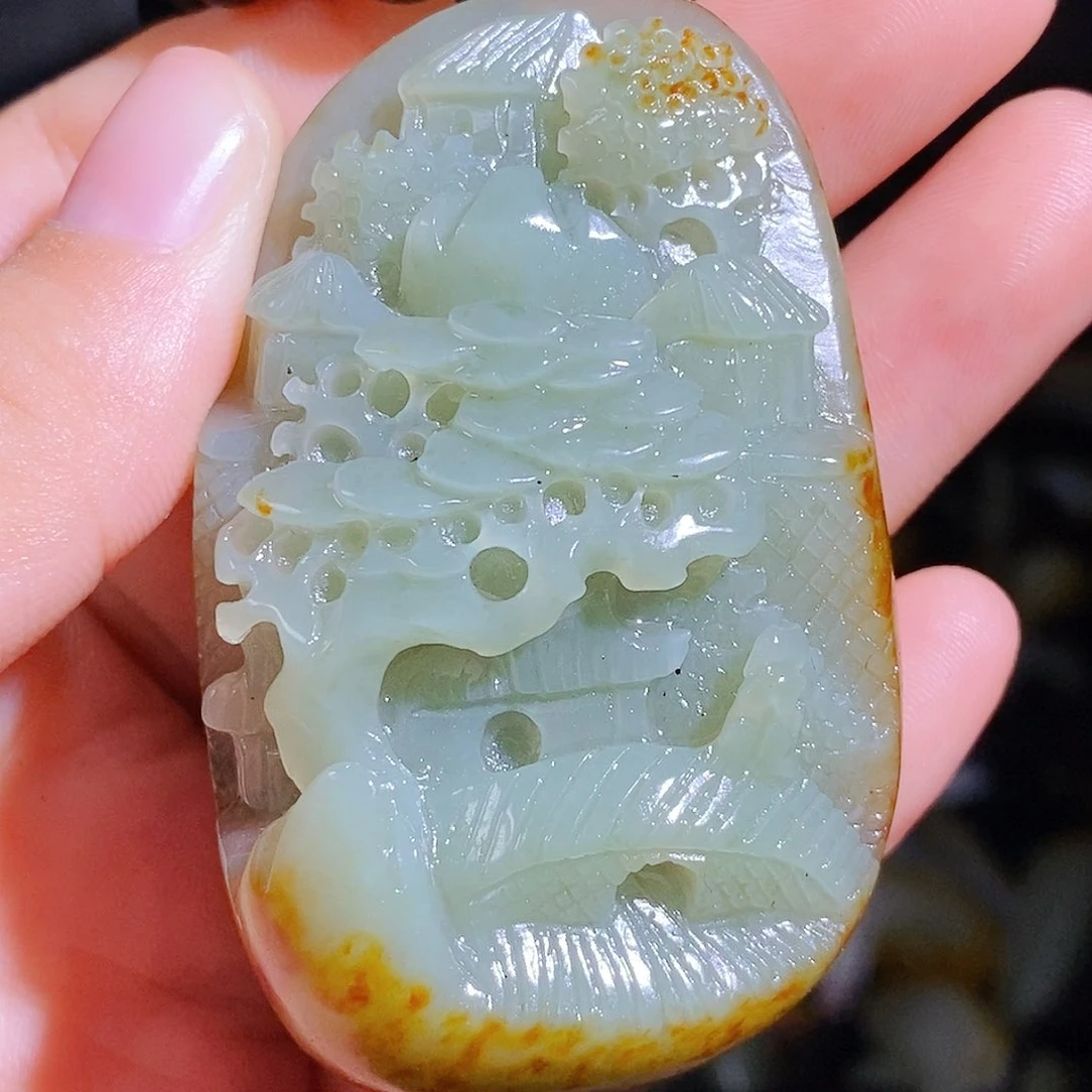 和田玉颈饰未镶嵌