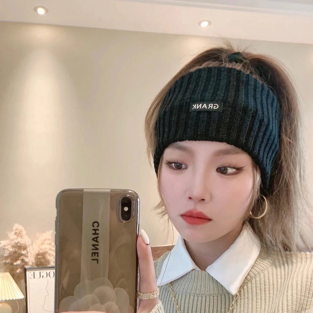 四季可带运动发箍韩国ins字母宽边洗脸发带休闲纯色头饰头套女