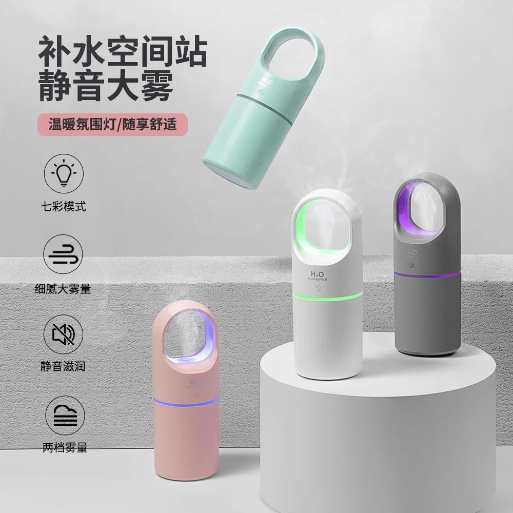 能适加湿器小型办公室桌面静音卧室宿舍学生家用车载迷你便携usb