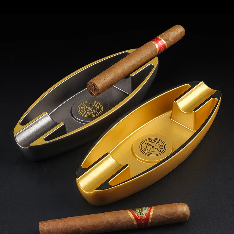 季风密胺大口径雪茄烟灰缸双槽烟托简约时尚家用JIFENG品质烟缸