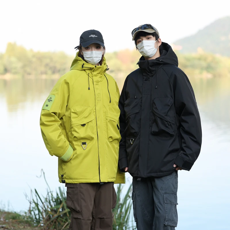 NAIXIANG GOOSE冬季棉服户外连帽棉衣加厚百搭短款外套2353R HH