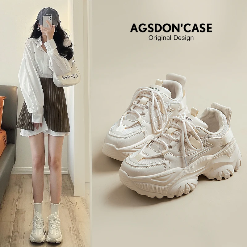 奥古狮登老爹鞋女ins新款厚底复古潮流运动风休闲鞋网红百搭女鞋