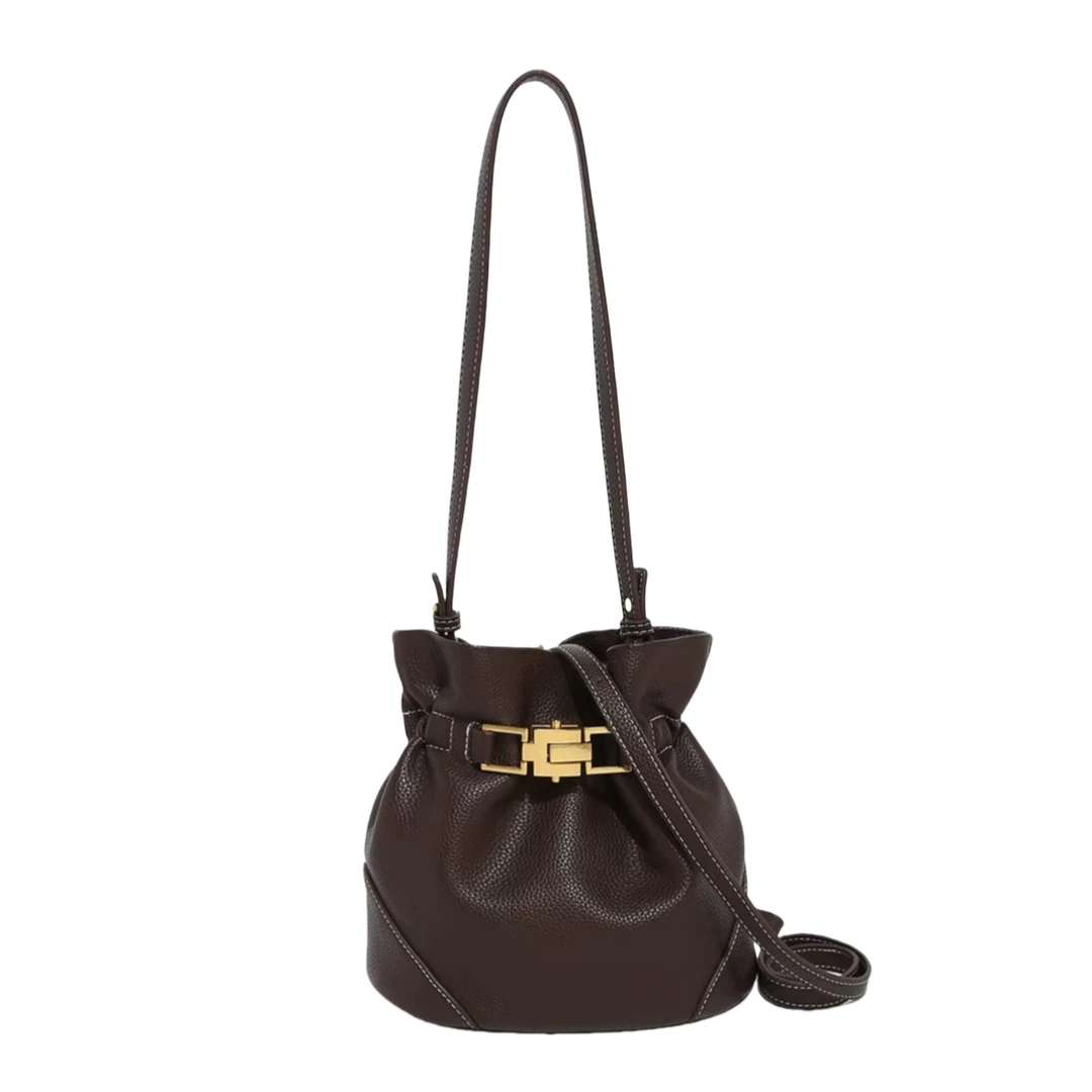 2024新款百搭轻奢斜挎手提斜跨手提斜挎包GY2580咖色