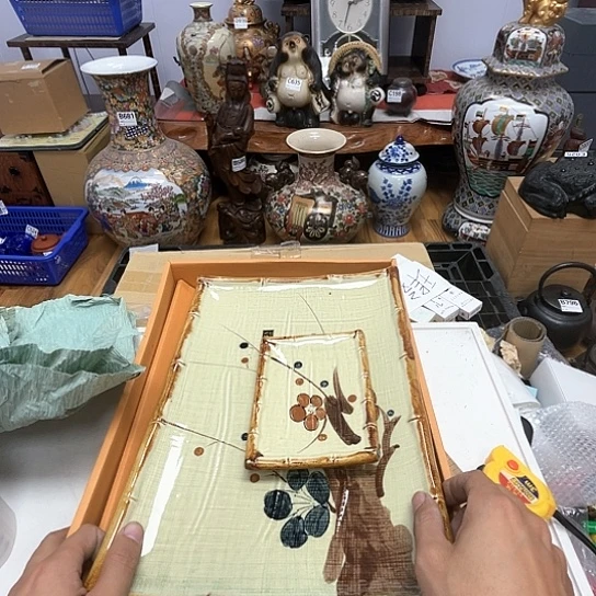 瓷片瓷器摆件工艺品摆件666