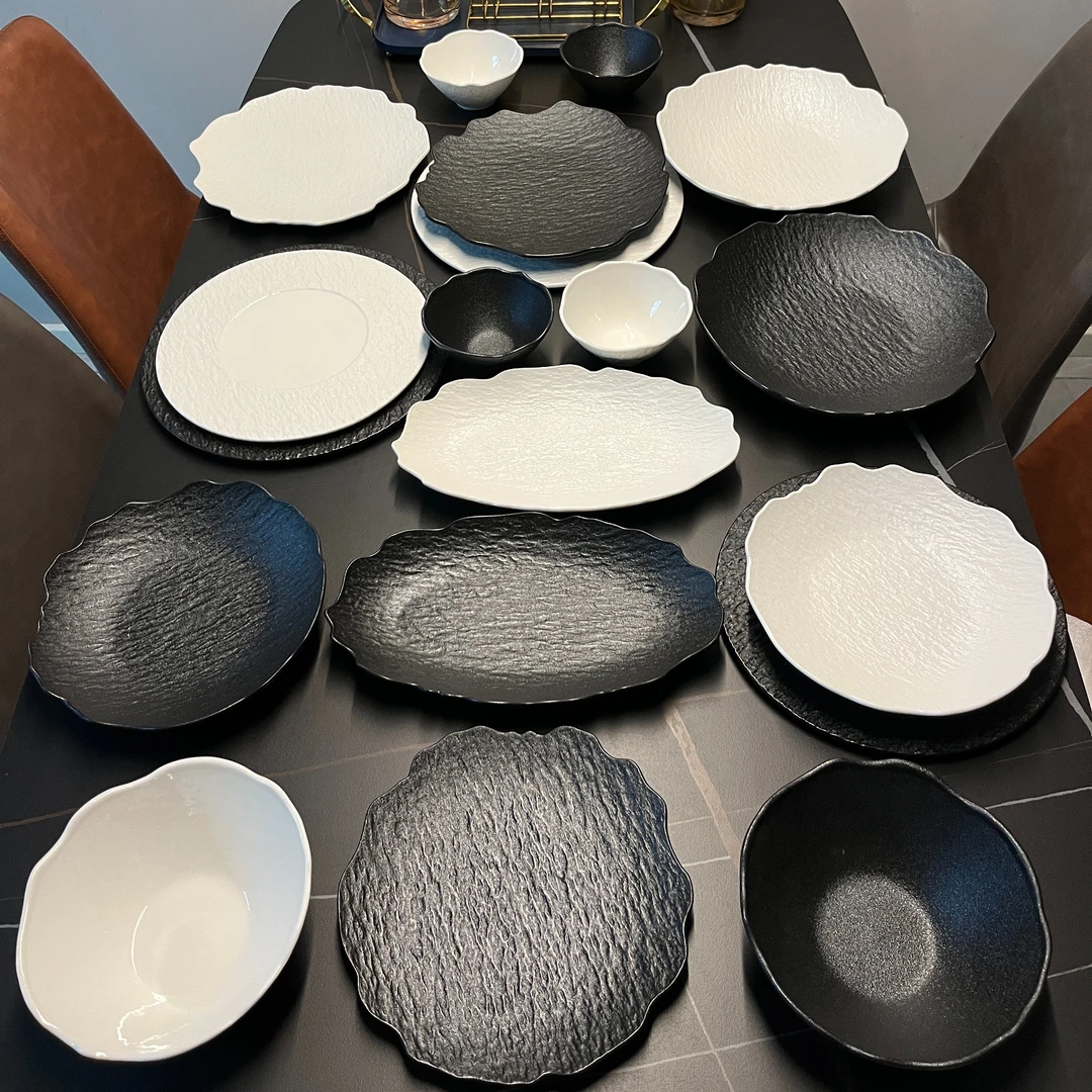 一亨【一亨直播】高级感家用创意意面汤法餐沙拉菜西餐盘餐具盘子