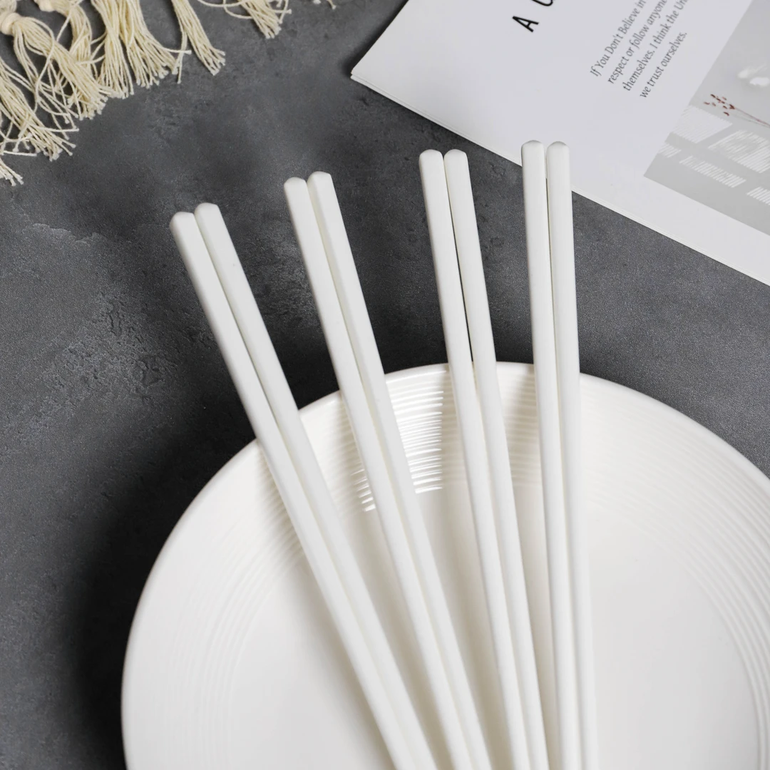 【一亨】A级骨瓷白瓷筷子10双装