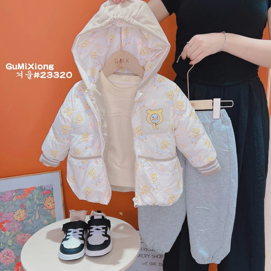 谷米熊  洋气百搭时尚冬季保暖儿童外出服