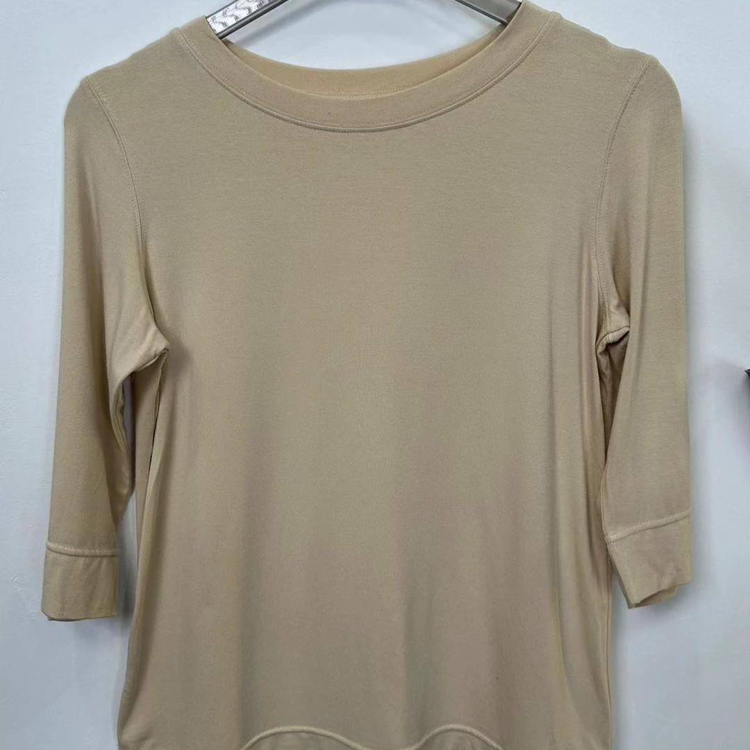 原单快乐T恤，可打底，可单穿，时尚休闲百搭女士简约纯色圆领潮流