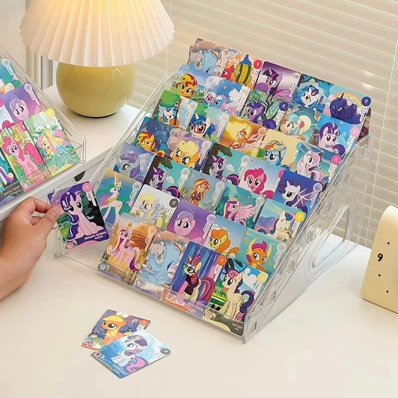卡片展示架阶梯式亚克力小卡拆卡收纳盒多层大容量小马宝莉卡位盒
